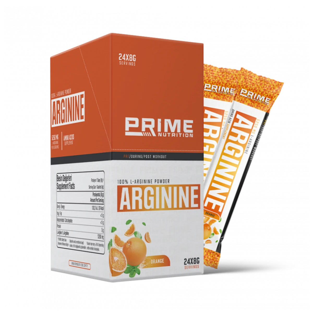 Prime Nutrition L-Arginine 192 g (8 g x 24 adet)