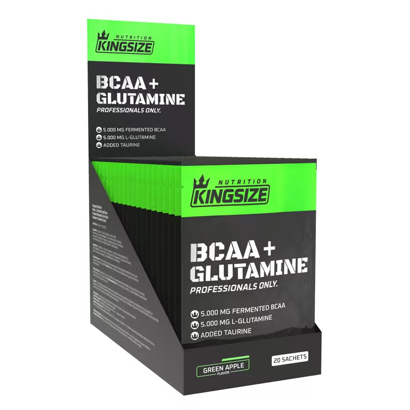 KİNGSİZE Nutrition BCAA + Glutamine Powder 12 GR 20 Şase