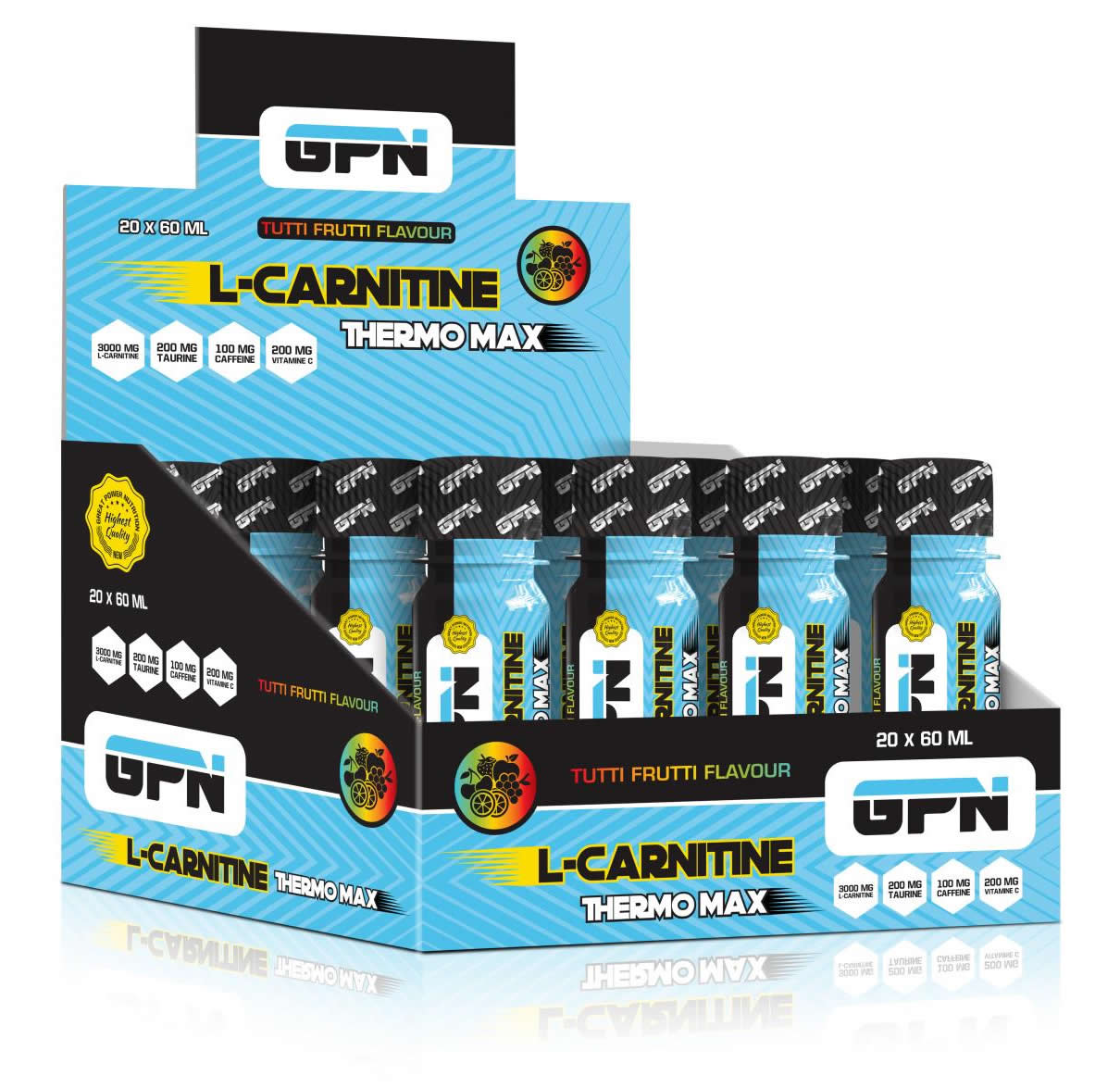 GPN L-Carnitine Thermo Max 3000mg 20 Ampül (Tutti Frutti)