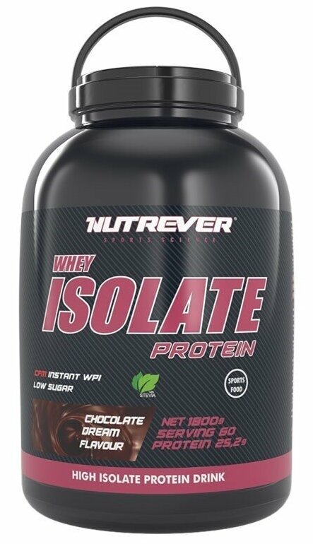 Nutrever Whey Isolate Protein 1800 gr (Çikolata)