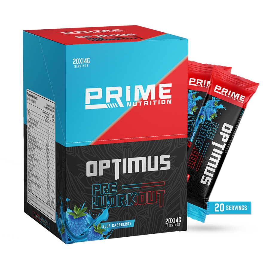 Prime Nutrition Optimus Pre Workout 14 Gr X 20 Şase (Mavi Ahududu)