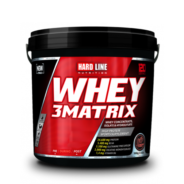 Hardline Whey 3 Matrix 3600 Gr (Çilek)