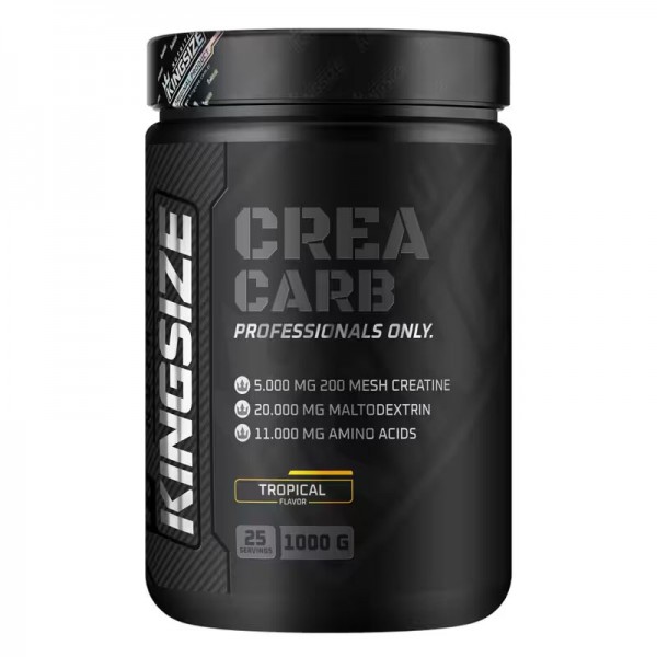 KİNGSİZE Nutrition Crea Carb 1000 g (Tropikal Meyve)