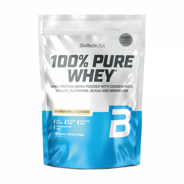 BioTechUSA 100% Pure Whey 454 gr (Bourbon Vanilla)