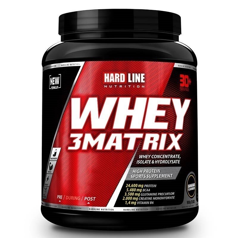 Hardline Whey 3 Matrix 908 Gr (Muz)