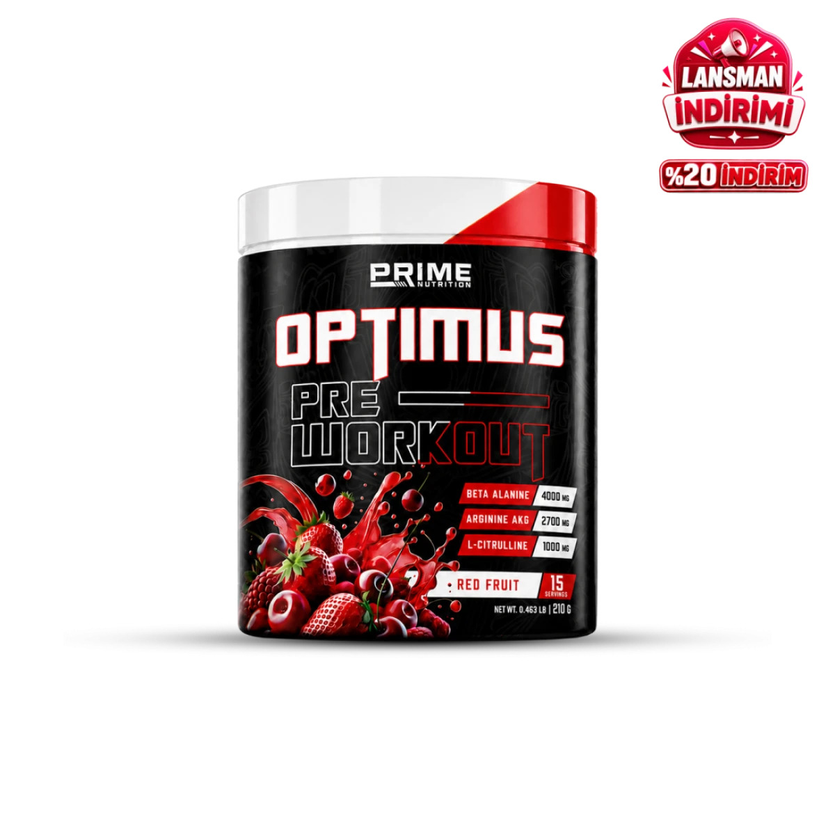 Prime Nutrition Optimus Pre Workout 210 Gr