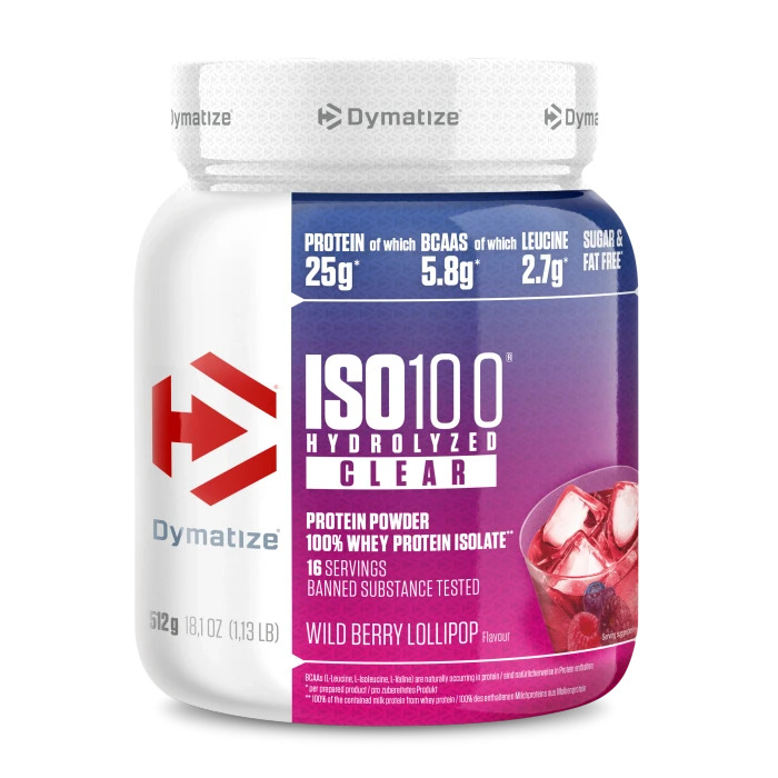 Dymatize Iso 100 Hydrolyzed Clear Whey Protein Tozu 512 g